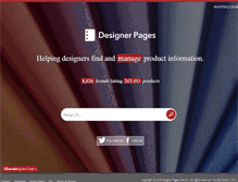 Tablet Screenshot of designerpages.com